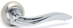 Ручка дверная KEDR R10-063 SN CP (сатин/хром)
